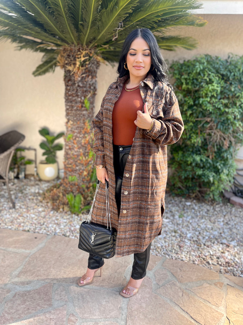 Your Favorite Flannel Shacket Coat