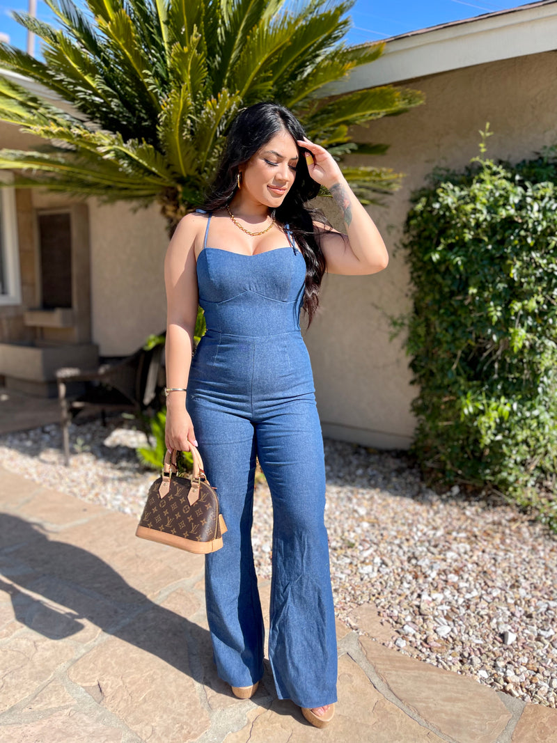 Hot Girl Denim Jumpsuit