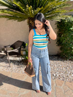 Paradise Knit Blue Top