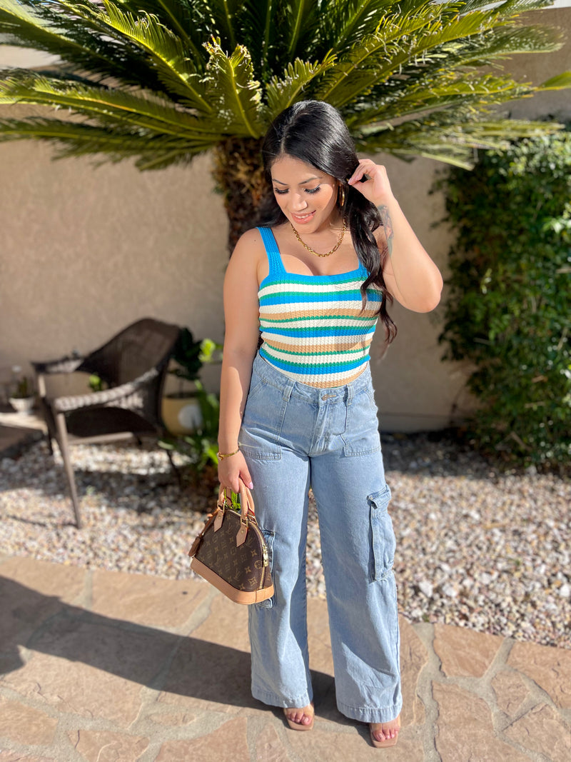 Paradise Knit Blue Top