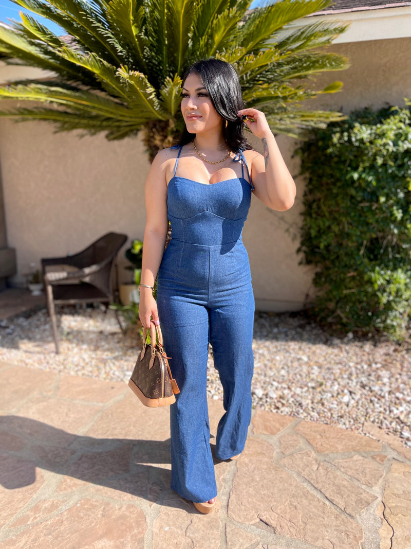 Hot Girl Denim Jumpsuit
