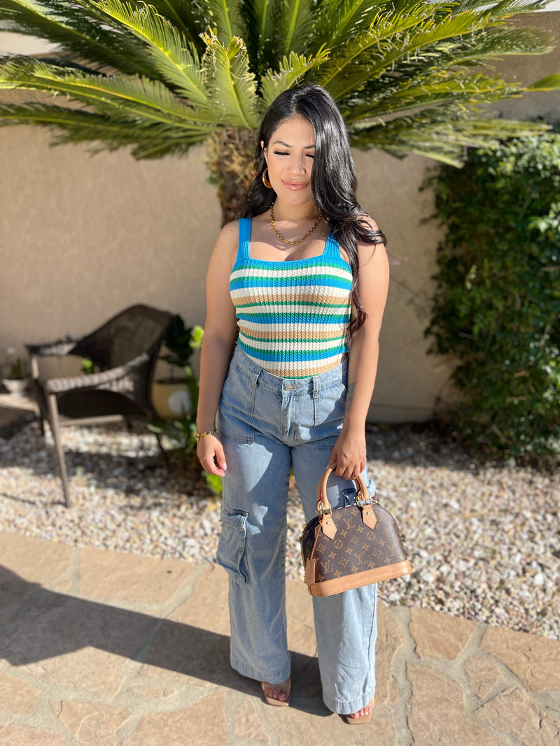 Paradise Knit Blue Top