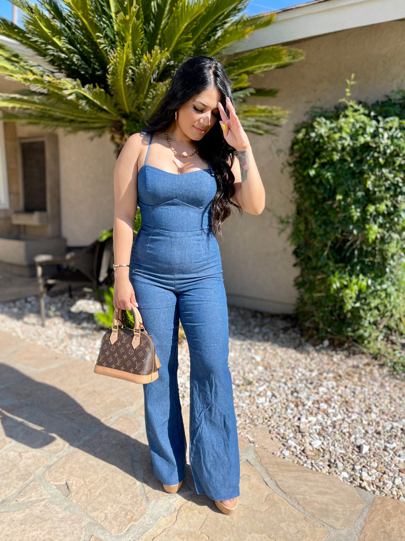 Hot Girl Denim Jumpsuit