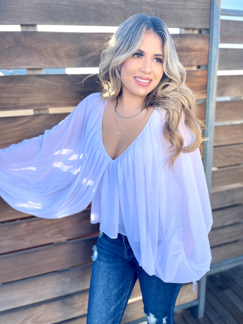 White Dove Sleeve Blouse