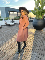 Dismiss You Mauve Cardigan Coat