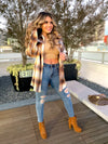 Sunset Stroll Plaid Shacket