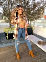 Sunset Stroll Plaid Shacket