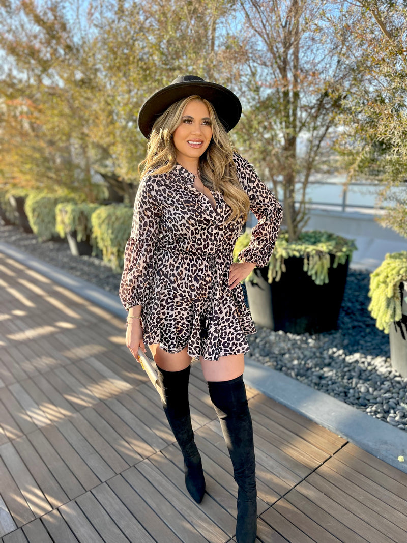 Sweetheart Leopard Dress