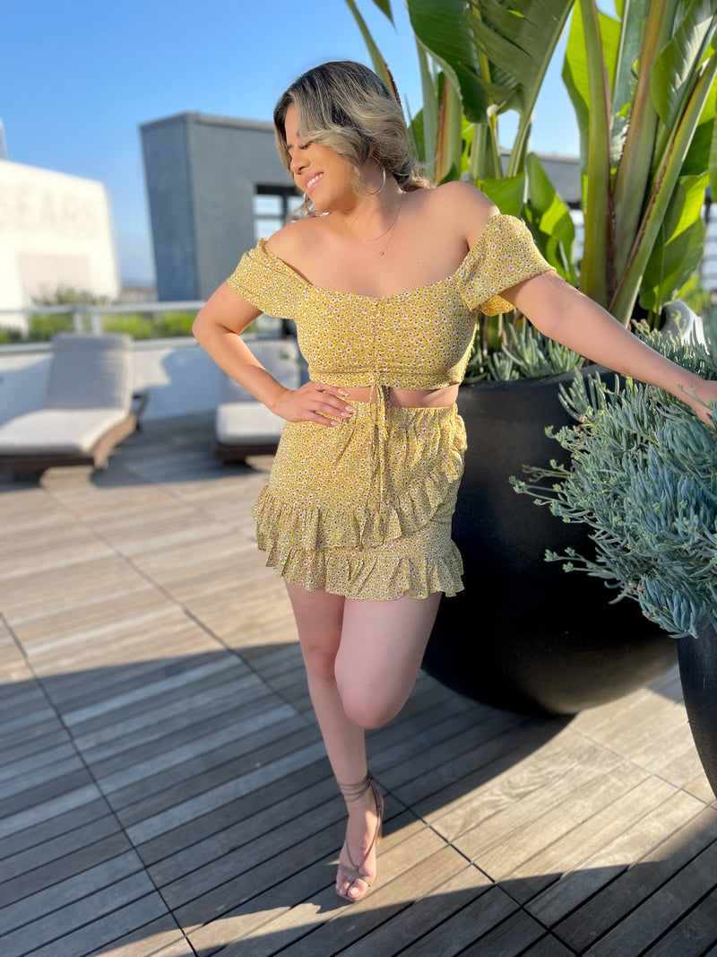 Kai Yellow Floral Set