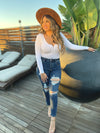 Never Distressed High Waisted Skinny Jeans