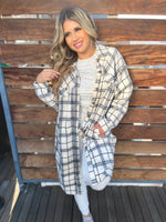 On the Run Flannel Shacket Coat