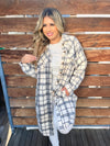 On the Run Flannel Shacket Coat