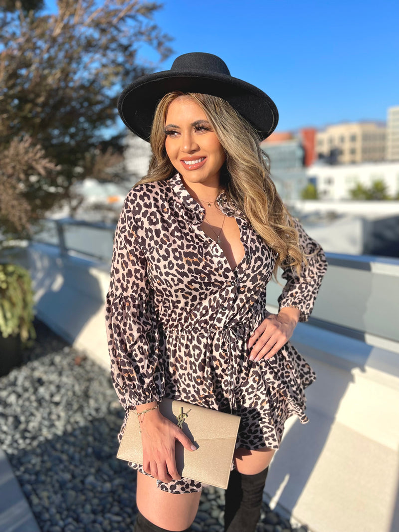 Sweetheart Leopard Dress