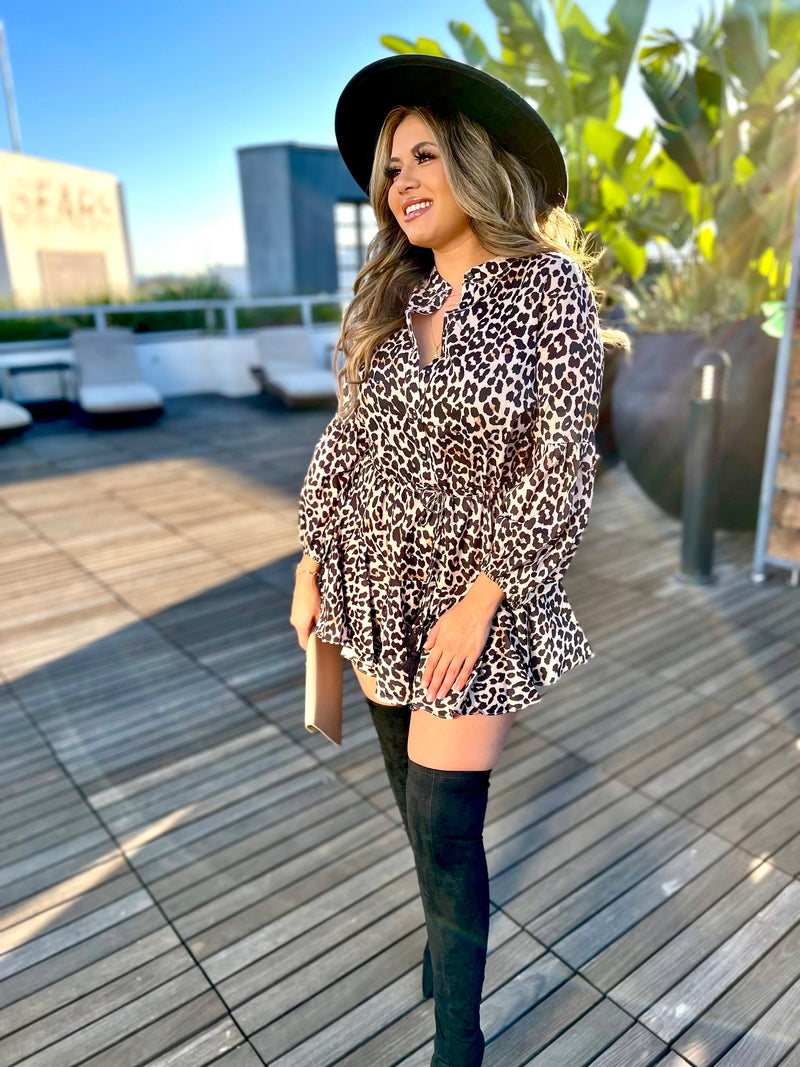 Sweetheart Leopard Dress