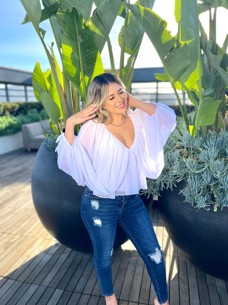 White Dove Sleeve Blouse