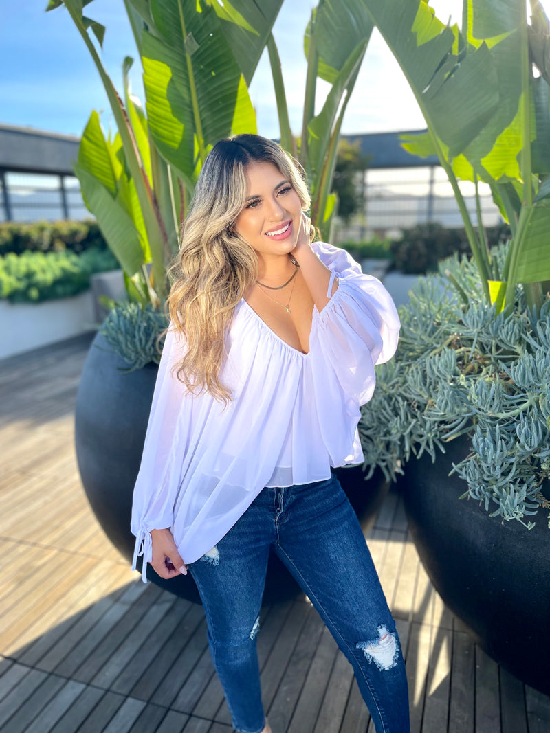 White Dove Sleeve Blouse