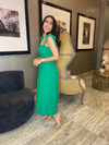 Green Bow Maxi Dress