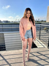 Take It Easy Nude Button Up