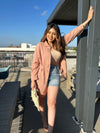 Take It Easy Nude Button Up