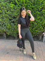Take Me to Yoga Black Leggings