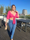 Hurt Me Not Fuchsia Top