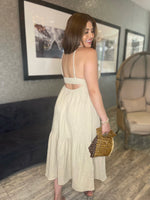 Baby Doll Nude Linen Dress