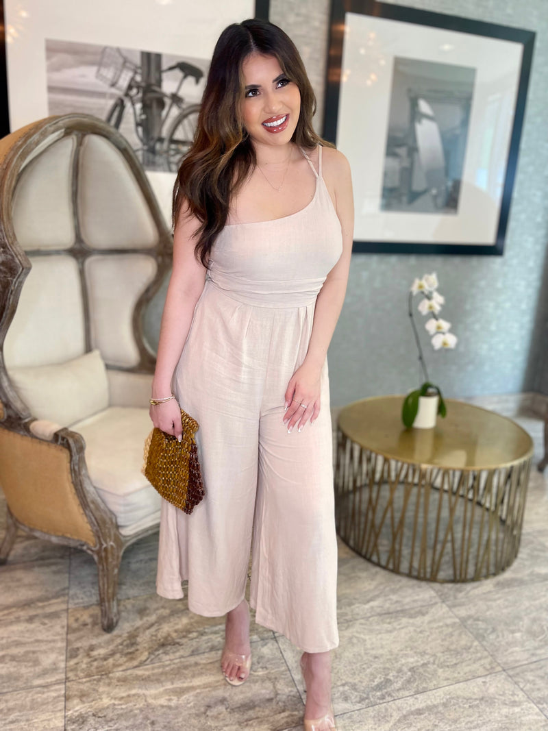 Side Eye Linen Jumpsuit