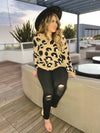 Leopard Oversized Sweater Top