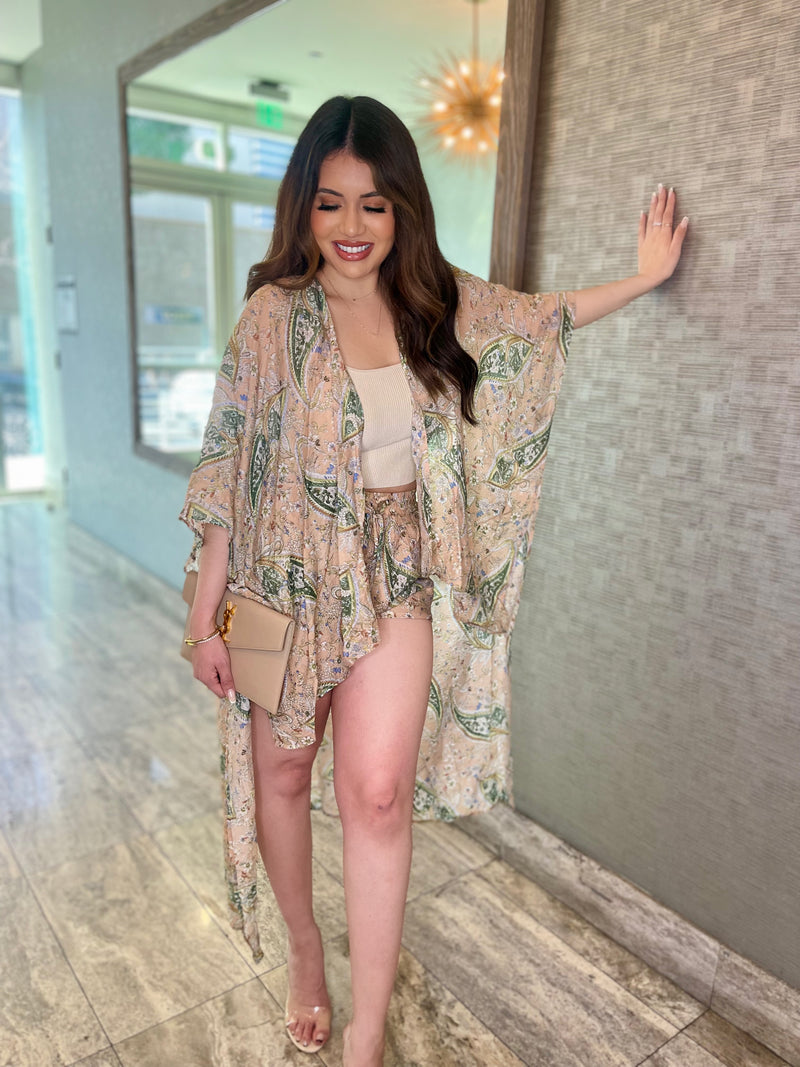 Paradise Kimono 3 Piece Set